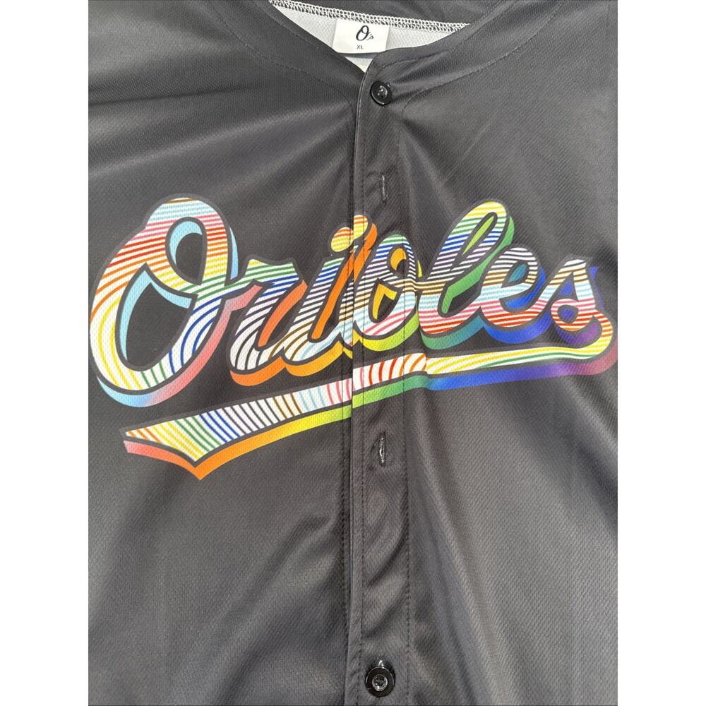 Mens Baltimore Orioles 2025 LGBTQ Pride Night Medium SGA Baseball Jersey XL - Picture 2 of 5